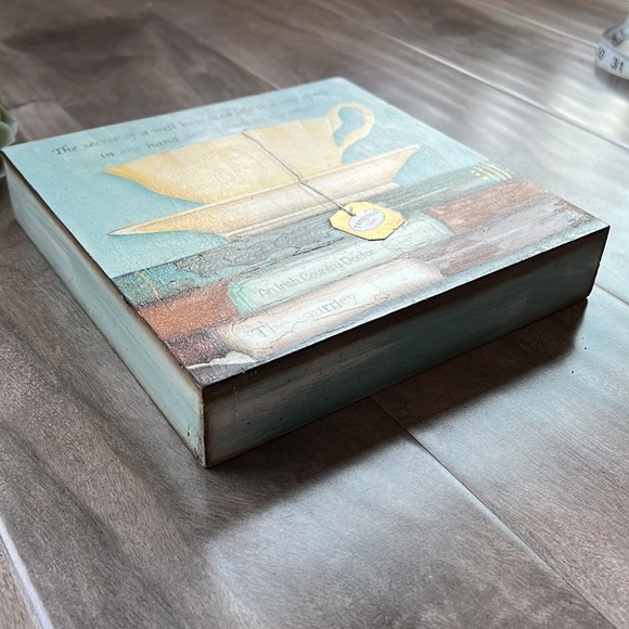 🎁4/$25 - ORIGINAL art piece - the secret of a balanced life - like NEW - 8x8” - Picture 4 of 6